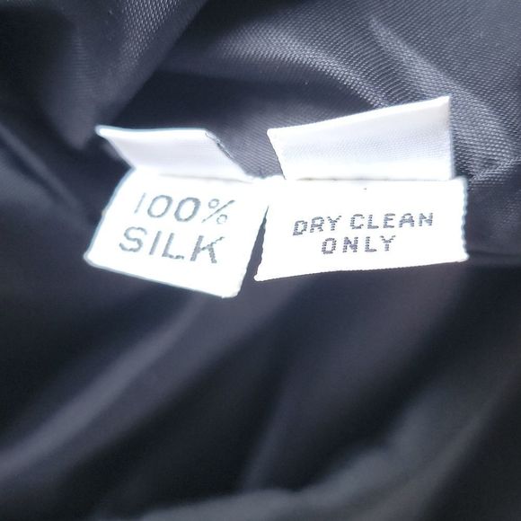 ANN Lawrence vintage black and white sequins shoulder detail dress. Size 6 - Picture 7 of 7